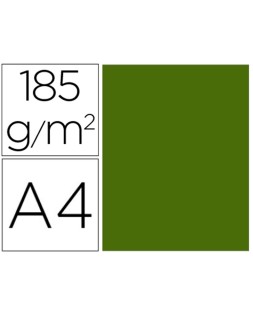 Cartulina guarro verde safari 50x65 cm 185 gr