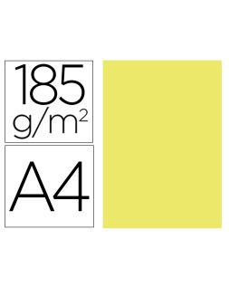 Cartulina guarro din a4 kiwi 185 gr paquete de 50 hojas