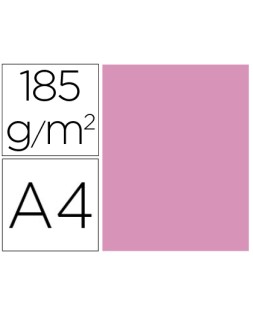 Cartulina guarro din a4 rosa chicle 185 gr paquete de 50 hojas