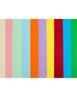 Cartulina liderpapel a4 180g/m2 25 colores surtidos paquete de 100 hojas