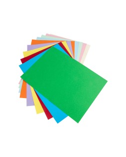 Cartulina liderpapel a4 180g/m2 25 colores surtidos paquete de 100 hojas