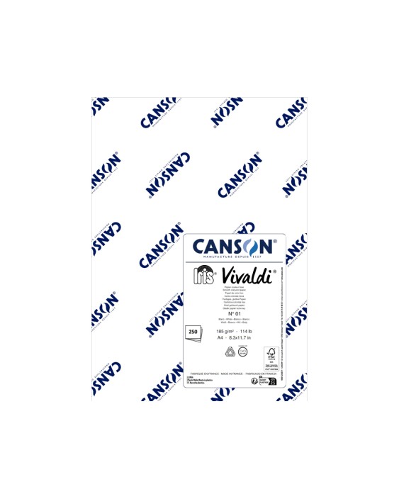 Cartulina guarro din a4 blanco 185 gr paquete de 250 hojas