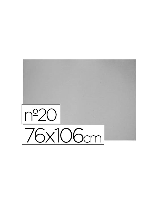 Carton gris nº 20 75x105 cm hoja