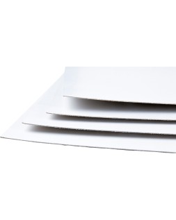 Cartoncillo gris liderpapel con una cara blanca 350 g 64x88 cm paquete de 1 kg (5 hojas)