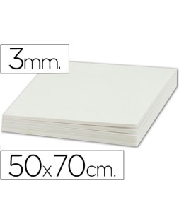 Carton pluma liderpapel blanco doble cara 50x70cm espesor 3mm
