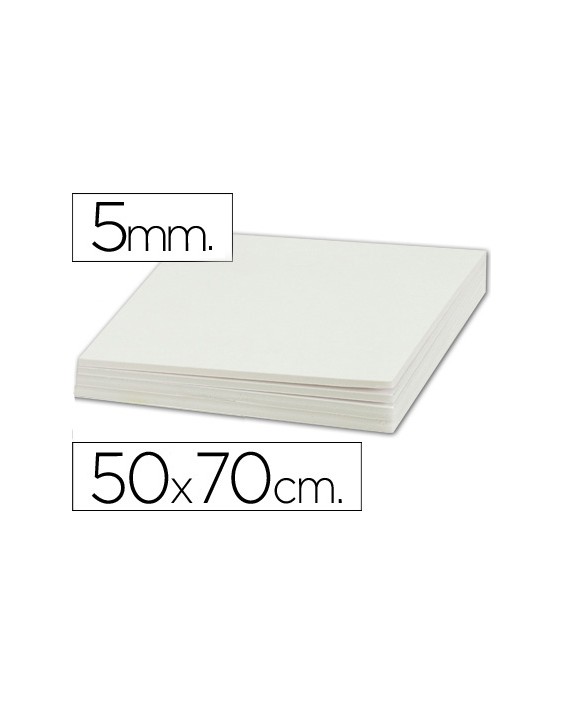Carton pluma liderpapel blanco doble cara 50x70cm espesor 5mm