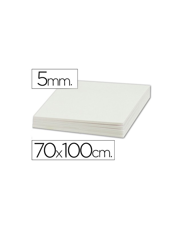 Carton pluma liderpapel blanco doble cara 70x100cm espesor 5mm