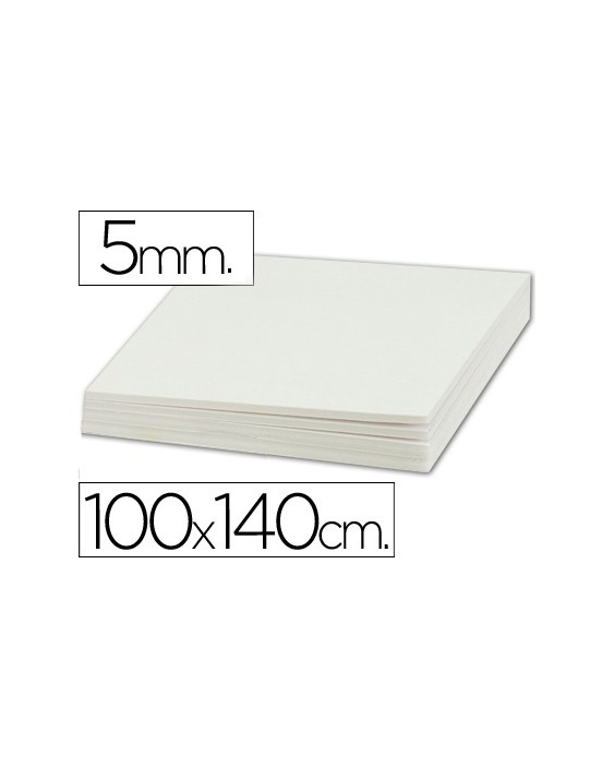Carton pluma liderpapel blanco doble cara 100x140cm espesor 5mm