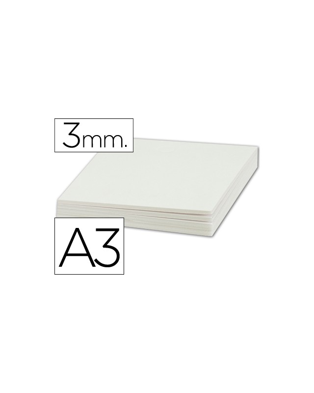 Carton pluma liderpapel blanco doble cara din a3 espesor 3mm