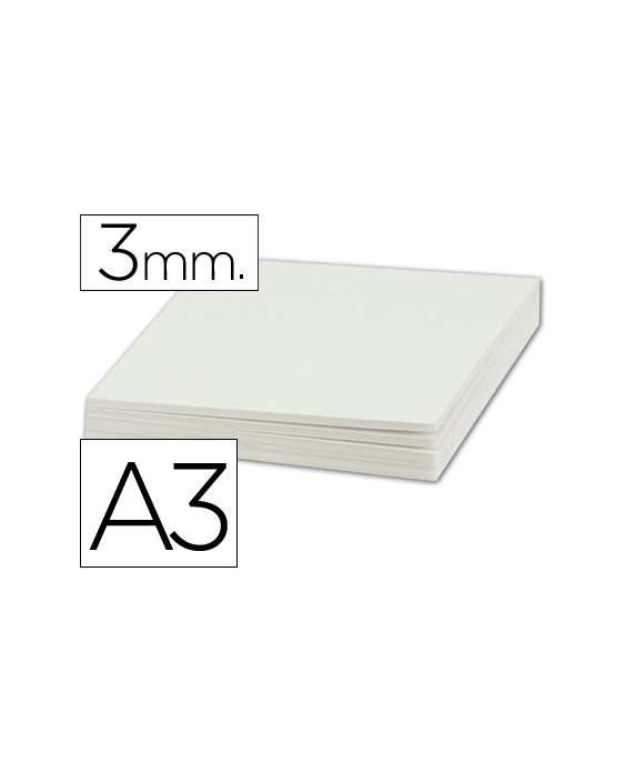 Carton pluma liderpapel blanco doble cara din a3 espesor 3mm