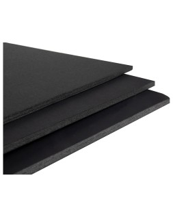Carton pluma liderpapel negro doble cara 50x70 cm espesor 5 mm