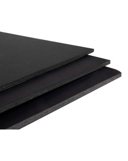 Carton pluma liderpapel negro doble cara 70x100cm espesor 5 mm