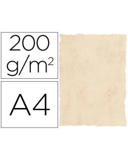 Papel pergamino din a4 200 gr color marmol beige paquete de 25 hojas