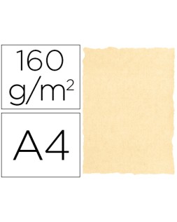 Papel pergamino din a4 160 gr color pergamino crema paquete de 25 hojas