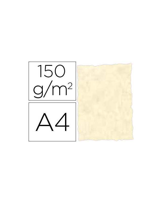 Papel pergamino din a4 troquelado 150 gr color parchment topacio paquete de 25 hojas