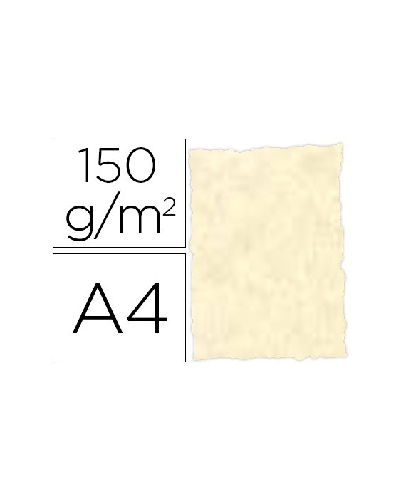 Papel pergamino din a4 troquelado 150 gr color parchment topacio paquete de 25 hojas
