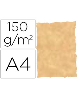 Papel pergamino din a4 troquelado 150 gr color parchment ocre paquete de 25 hojas