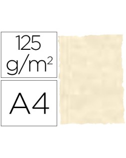 Papel pergamino din a4 troquelado 125 gr piel elefante color hueso paquete de 25 hojas