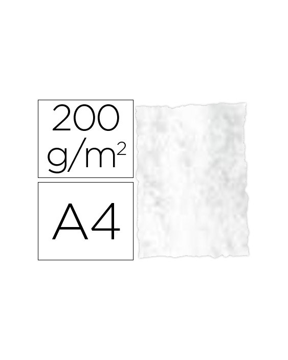 Papel pergamino din a4 troquelado 200 gr color marmoleado gris paquete de 25 hojas