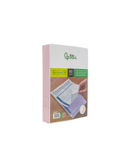 Papel autocopiativo liderpapel a4 prealzado duplicado blanco y rosa 80 g 500 hojas (250 juegos)