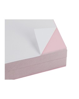 Papel autocopiativo liderpapel a4 prealzado duplicado blanco y rosa 80 g 500 hojas (250 juegos)