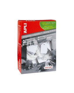 Etiquetas colgantes apli 383 7x19 mm caja de 1000 unidades