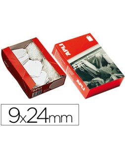 Etiquetas colgantes apli 384 9x24 mm caja de 1000 unidades