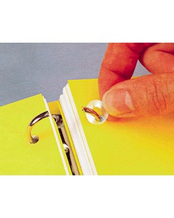 Arandela autoadhesiva liderpapel blanca blister de 100 unidades