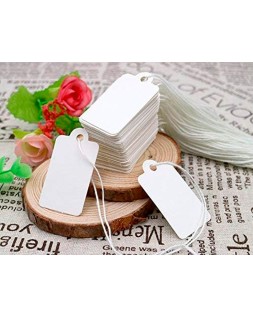 Etiquetas colgantes q-connect 28x43 mm caja de 500 unidades