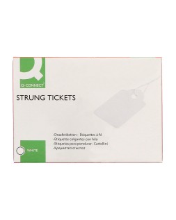 Etiquetas colgantes q-connect 36x53 mm caja de 500 unidades