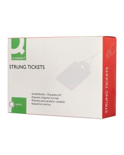 Etiquetas colgantes q-connect 45x65 mm caja de 400 unidades