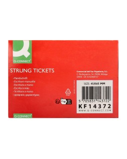 Etiquetas colgantes q-connect 45x65 mm caja de 400 unidades