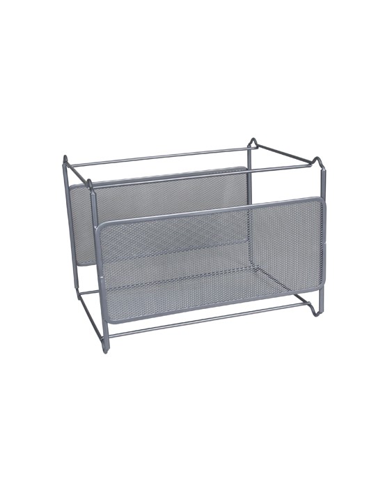 Soporte para carpetas colgante q-connect kf00832 rejilla plata metalico 335x285x250 mm para carpetas din a4