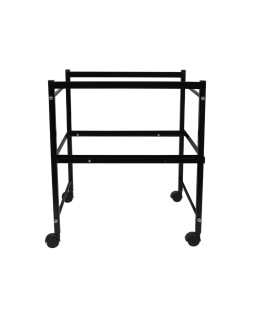 Carrito q-connect para carpetas colgantes folio con ruedas y bandeja inferior extraible color negro