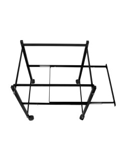 Carrito q-connect para carpetas colgantes folio con ruedas y bandeja inferior extraible color negro