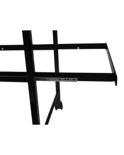 Carrito q-connect para carpetas colgantes folio con ruedas y bandeja inferior extraible color negro