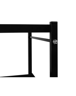 Carrito q-connect para carpetas colgantes folio con ruedas y bandeja inferior extraible color negro