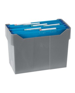 Soporte para carpetas colgantes archivo 2000 archivox poliestireno gris capacidad 20 carpetas din a4