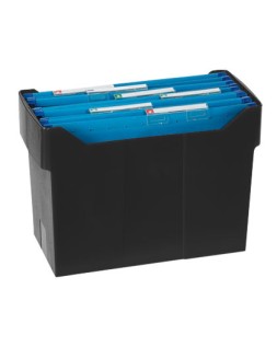 Soporte para carpetas colgantes archivo 2000 archivox poliestireno negro capacidad 20 carpetas din a4