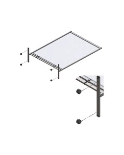 Rueda giratoria nobo para pantalla separadora nobo premium plus pack de 4 unidades