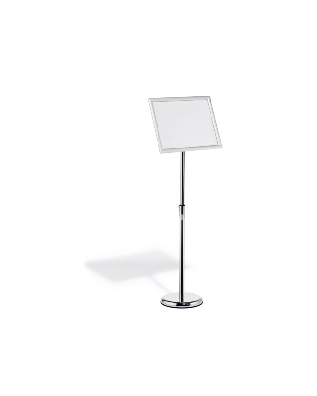 Atril de suelo durable marco aluminio din a3 vertical / horizontal altura ajustable 86 a 129 cm