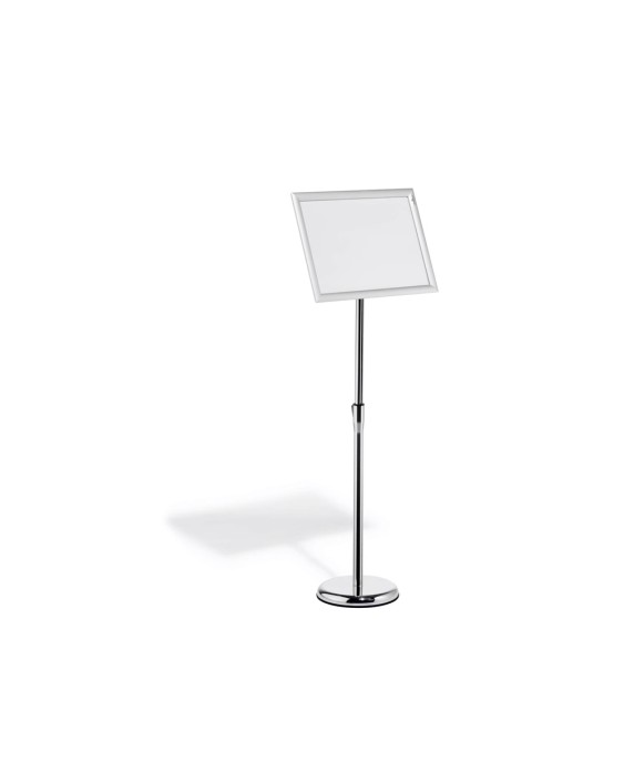 Atril de suelo durable marco aluminio din a3 vertical / horizontal altura ajustable 86 a 129 cm