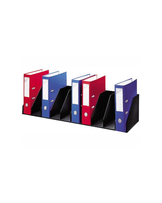 Organizador de armario paperflow negro. Baldas fijas 802 mm 10 compartimentos