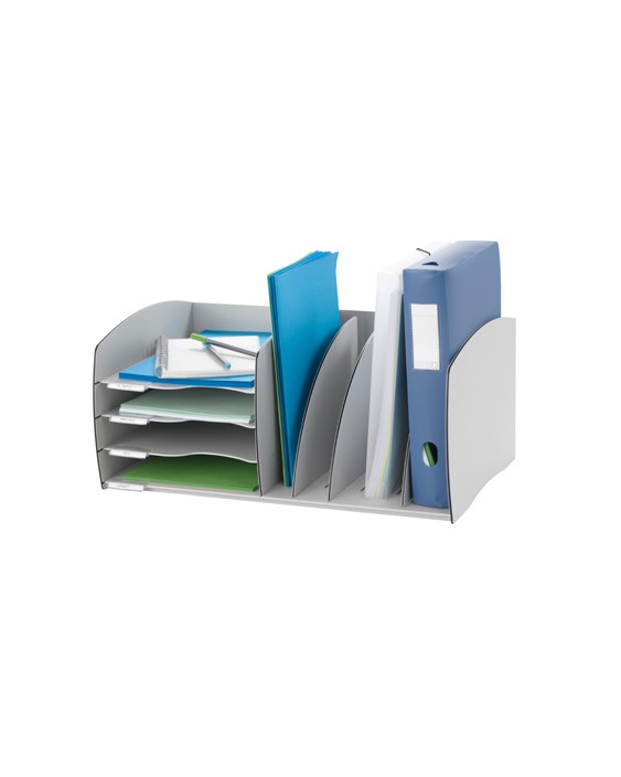 Organizador de armario paperflow gris poliestireno 245x543x340 mm