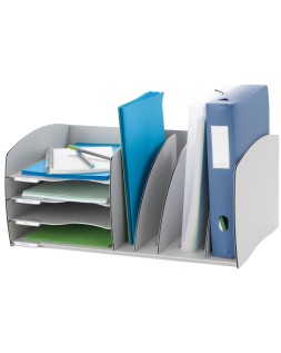Organizador de armario paperflow gris poliestireno 245x543x340 mm