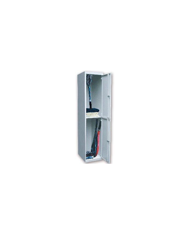 Taquilla metalica ar storage 50x180x40 cm 2 puertas con llave color gris inicial