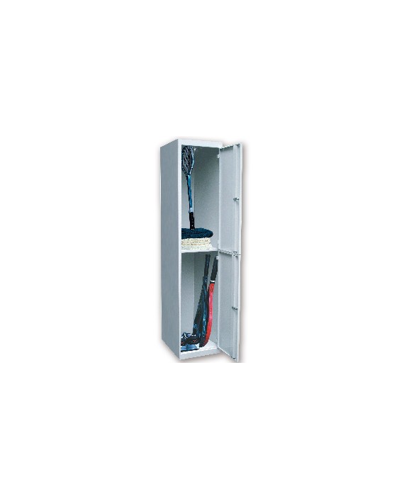 Taquilla metalica ar storage 50x180x40 cm 2 puertas con llave color gris inicial