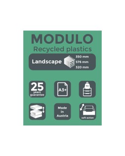 Modulo cajones sobremesa exacompta system 5 cajones poliestireno din a3 azul/gris 350x288x320 mm