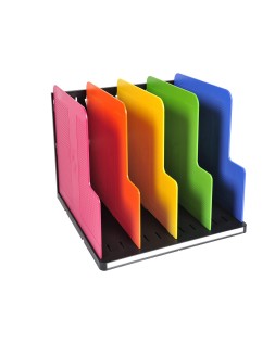 Organizador de armario exacompta modulotop negro multicolor vertical 5 compartimentos 300x288x255 mm