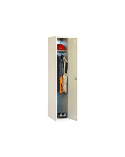 Taquilla metalica simonrack 1 puerta con cerradura montada respiradero y etiquetero gris/gris 1800x500x300 mm